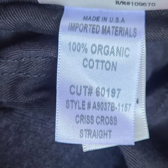 NEW AGOLDE CRISS CROSS STRAIGHT JEANS DESTROYED FEVERISH BLACK RIGID DENIM sz 25 - Picture 8 of 9